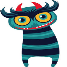 Laden Sie das Bild in den Galerie-Viewer, Malen nach Zahlen für Kinder | Gestreiftes Monster | Figured'Art