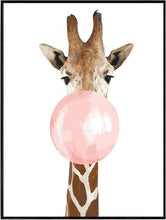 Laden Sie das Bild in den Galerie-Viewer, Malen nach Zahlen für Erwachsene | Giraffe und Kaugummi | Figured'Art