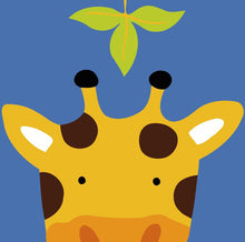 Laden Sie das Bild in den Galerie-Viewer, Malen nach Zahlen für Kinder | Giraffe mit Blatt | Figured'Art