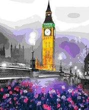 Laden Sie das Bild in den Galerie-Viewer, Malen nach Zahlen für Erwachsene | Garten in der Nähe von Big Ben | Figured'Art