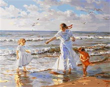 Laden Sie das Bild in den Galerie-Viewer, Malen nach Zahlen für Erwachsene | Spielen am Strand | Figured'Art