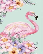 Laden Sie das Bild in den Galerie-Viewer, Malen nach Zahlen für Erwachsene | Schöner Flamingo | Figured'Art