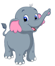Laden Sie das Bild in den Galerie-Viewer, Malen nach Zahlen für Kinder | Kleiner Elefant | Figured'Art