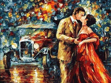 Laden Sie das Bild in den Galerie-Viewer, Malen nach Zahlen für Erwachsene | Leonid Afremov Liebhaber im Regen | Figured'Art