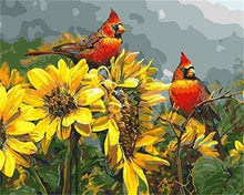 Laden Sie das Bild in den Galerie-Viewer, Malen nach Zahlen für Erwachsene | Rote Vögel | Figured'Art