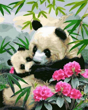 Laden Sie das Bild in den Galerie-Viewer, Malen nach Zahlen für Erwachsene | Große Pandas | Figured'Art