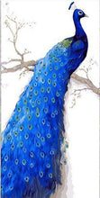 Laden Sie das Bild in den Galerie-Viewer, Malen nach Zahlen für Erwachsene | Pfau tiefblau | Figured'Art