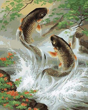 Laden Sie das Bild in den Galerie-Viewer, Malen nach Zahlen für Erwachsene | Fische im Fluss | Figured'Art