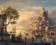 Laden Sie das Bild in den Galerie-Viewer, Malen nach Zahlen für Erwachsene | Romantischer Hafen | Figured'Art