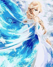 Laden Sie das Bild in den Galerie-Viewer, Malen nach Zahlen für Erwachsene | Prinzessin in Blau | Figured'Art