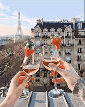 Laden Sie das Bild in den Galerie-Viewer, Malen nach Zahlen für Erwachsene | Prost in Paris | Figured'Art