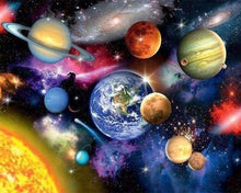 Laden Sie das Bild in den Galerie-Viewer, Malen nach Zahlen für Erwachsene | Sonnensystem | Figured'Art