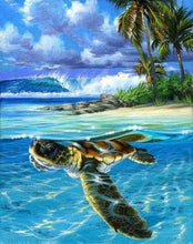 Laden Sie das Bild in den Galerie-Viewer, Malen nach Zahlen für Erwachsene | Entspannte Schildkröte | Figured'Art