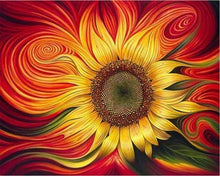 Laden Sie das Bild in den Galerie-Viewer, Malen nach Zahlen für Erwachsene | Künstlerische Sonnenblume | Figured'Art
