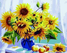 Laden Sie das Bild in den Galerie-Viewer, Malen nach Zahlen für Erwachsene | Sonnenblumen und Äpfel | Figured'Art