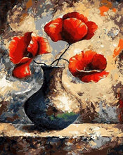 Laden Sie das Bild in den Galerie-Viewer, Malen nach Zahlen für Erwachsene | Drei Mohnblumen | Figured'Art