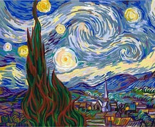 Laden Sie das Bild in den Galerie-Viewer, Malen nach Zahlen für Erwachsene | Van Gogh Sternennacht | Figured'Art