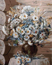 Laden Sie das Bild in den Galerie-Viewer, Malen nach Zahlen für Erwachsene | Vase mit Gänseblümchen | Figured'Art