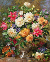 Laden Sie das Bild in den Galerie-Viewer, Malen nach Zahlen für Erwachsene | Vase und Farbexplosion | Figured'Art