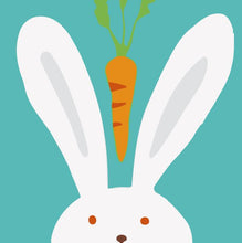 Laden Sie das Bild in den Galerie-Viewer, Malen nach Zahlen für Kinder | Weisser Hase mit Karotte | Figured'Art